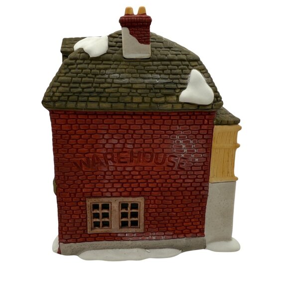 Vtg Dept 56 Dickens Village Fezziwig’s Warehouse Lighted Building A Christmas Ca - Picture 11 of 13